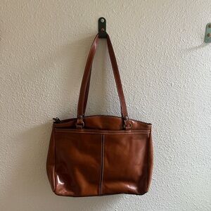 Patricia Nash Brown Leather Shoulder Bag